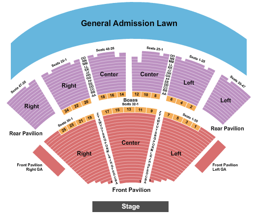 Ravinia Pavilion Billy Idol Seating Chart